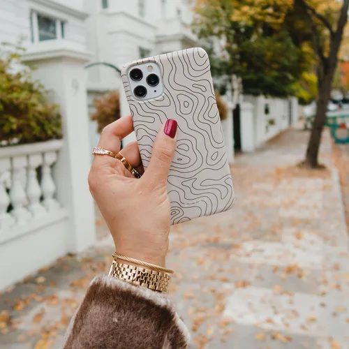 Vista 52 de BURGA Funda de teléfono para iPhone 12 Pro Max, bonita, moderna, estética, con patrón, protección rígida, se adapta a Apple iPhone 12 Pro Max