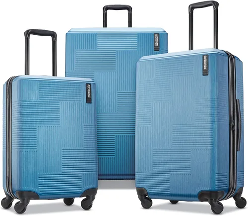 Vista 8 de American Tourister Stratum XLT - Equipaje rígido, extensible con ruedas giratorias, Azul (Spruce)), 122712