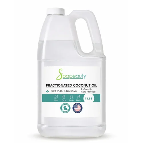 Vista 7 de Aceite de coco Soapeauty fraccionado prensado en frío refinado 100% natural disponible a granel Portador para aceites esenciales, hidratante