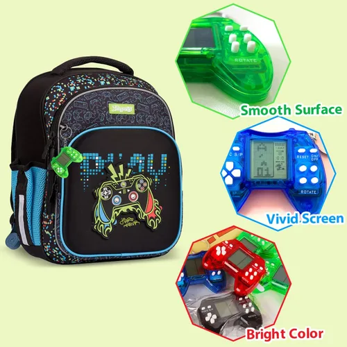 Vista 2 de 12 piezas de recuerdos de fiesta de videojuegos, llavero de videojuegos, suministros de fiesta de juegos de cumpleaños, bolsa de regalo, idea