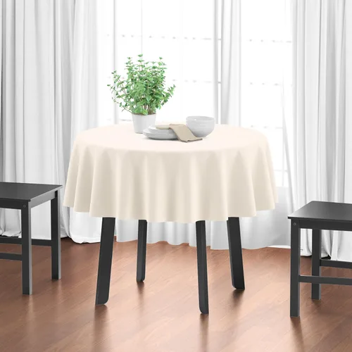 Vista 34 de Encasa XO Mantel rectangular de lona de algodón de 56 x 120 pulgadas, lavable a máquina, mantel blanco para comedor en interiores y exteriores