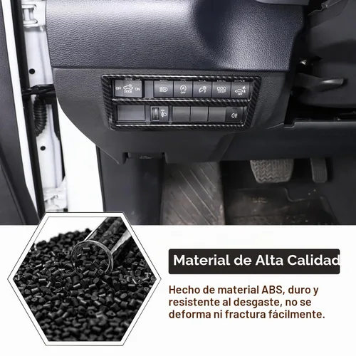 Vista 3 de Aunginsy Botón de interruptor de faros para coche, con cubierta de marco y embellecedor, compatible con Toyota Tundra/Sequoia 2022-2023 - Accesorios