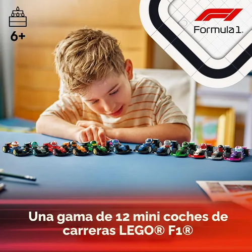 Vista 2 de LEGO Coches de carreras coleccionables F1, paquete de 6 – Juego de construcción para niños y niñas, a partir de 6 años – Recuerdo de fiesta