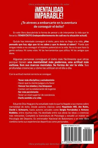 Vista 2 de MENTALIDAD IMPARABLE! LOS 10 MANDAMIENTOS DE LA ACTITUD EXITOSA (Spanish Edition)