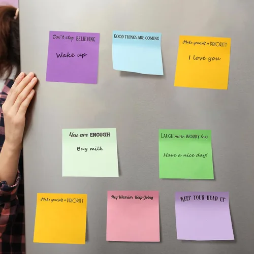 Vista 7 de Zonon 12 Piezas Notas Adhesivas Inspiradoras de 3 x 3 Pulgadas Bloc de Notas Divertidos Motivacionales Regalos Positivos para Maestros Enfermeras