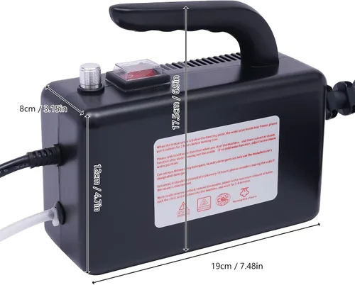 Vista 7 de Limpiador de vapor de alta presión Máquina de limpieza de vapor de mano Máquina de limpieza de alta temperatura de aleación de aluminio para cocina