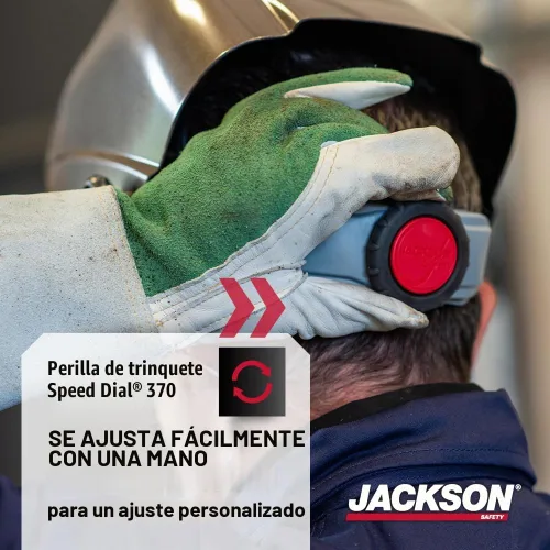 Vista 4 de Jackson Safety W10 HLX 100 - Casco para soldadura estática metal pesado., 1