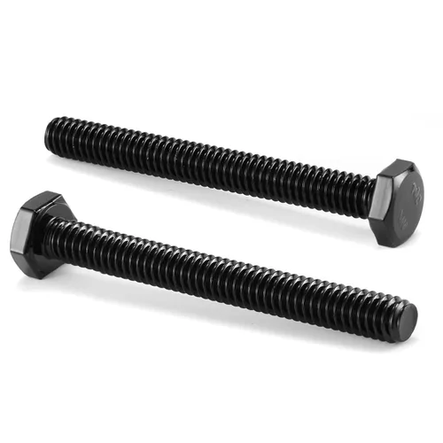 Vista 10 de Tornillo de perno de cabeza hexagonal de 3/8-16 x 1/2", 20 piezas de acero inoxidable 18-8 (304), totalmente roscado, óxido negro por SG TZH