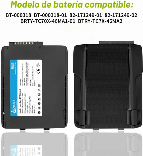 Vista 3 de para la batería del escáner Zebra TC77 [Nueva versión] para la batería