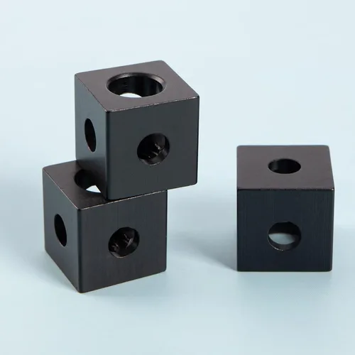 Vista 7 de Create idea 8 conectores de esquina de cubo de tres vías, cubos de soporte de esquina negros para todos los perfiles de extrusiones de aluminio