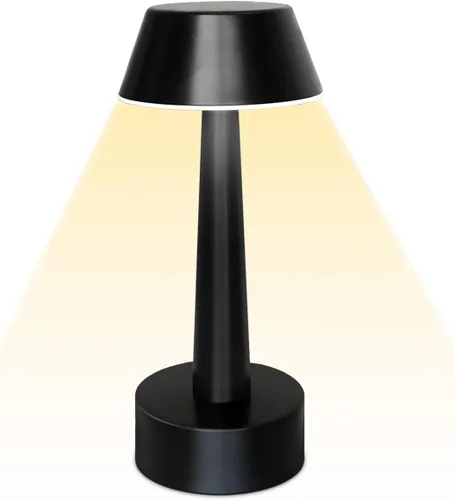 Vista 9 de UMEXUS Paquete de 2 Lámparas de Mesa Pequeñas Inalámbricas Recargables, LED a Batería Operadas por Tacto con Atenuación de 3 Colores, Lámparas