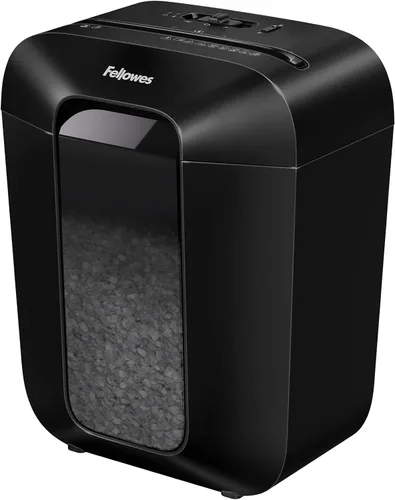 Vista 9 de [Usado] Fellowes P-40C Trituradora de papel de escritorio de corte cruzado de 8 hojas para oficina en casa