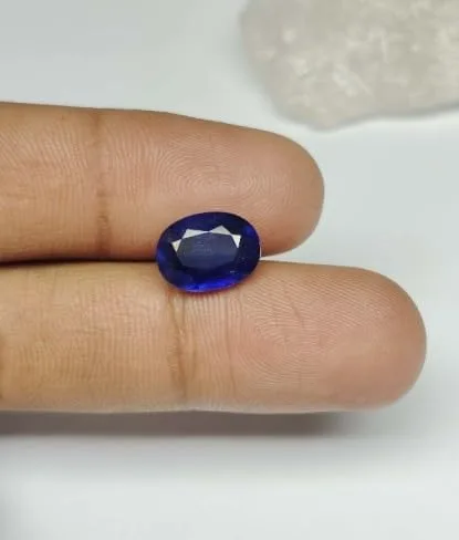 Vista 9 de Blue Sapphire Natural Gemstones Cut Stone Sapphire Healing Crystals, Oval Energy Stone, Jewelry Making Birthstone Blue Crystals Assorted Loose