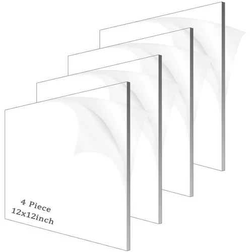 Vista 22 de 4 piezas de láminas acrílicas de 1/8" de grosor (3mm), plexiglás fundido transparente de 18" x 24" con papel protector para letreros, proyectos