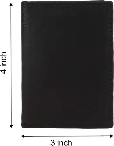Vista 2 de LeatherBoss - Cartera pequeña y lisa para tarjetas de crédito