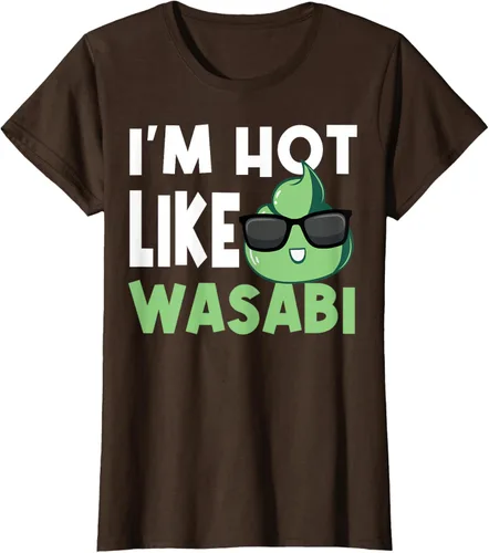 Vista 14 de Wasabi - Camiseta de condimentos de pasta picante de rábano picante japonés, Negro