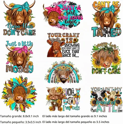 Vista 2 de 20 hojas de calcomanías para planchar para camisetas de transferencia de calor para ropa