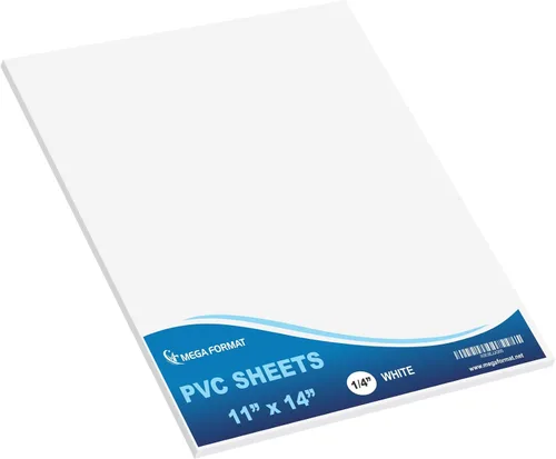 Vista 90 de Mega Format Hojas de plástico de PVC expandido – Hoja negra rígida de 5 x 7 pulgadas para manualidades, señalización y exhibiciones – Sintra Negro