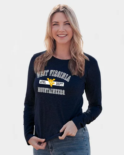 Vista 9 de Blue 84 NCAA - Camiseta de manga larga con licencia oficial de la NCAA para mujer, color del equipo atlético