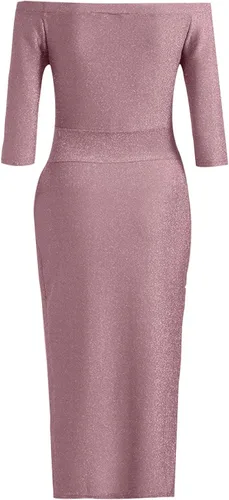 Vista 5 de ZEFOTIM Vestidos sexy para mujer, sin dormir, midi ajustado, con abertura, sexy, envolvente, vestidos de fiesta y club