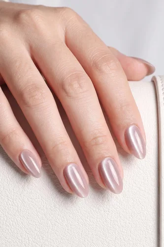 Vista 43 de AzureBeauty Short Almond French Tip Press On Nails, Glazed Donut, 32 Pcs 0-Glazed Donut French Tip