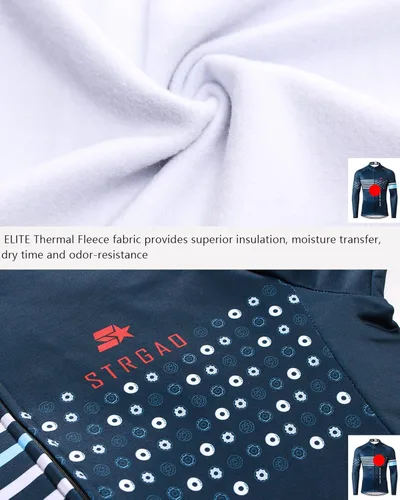 Vista 5 de MR Strgao - Chaqueta térmica de invierno para hombre, resistente al viento, manga larga, suéter para bicicleta, abrigo