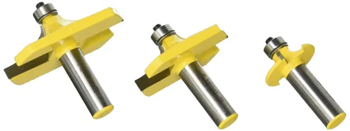 Vista 3 de Yonico Brocas para Enrutador Conjunto de Borde de Mesa 3 Piezas, Vástago de 1/2 Pulgada 13340