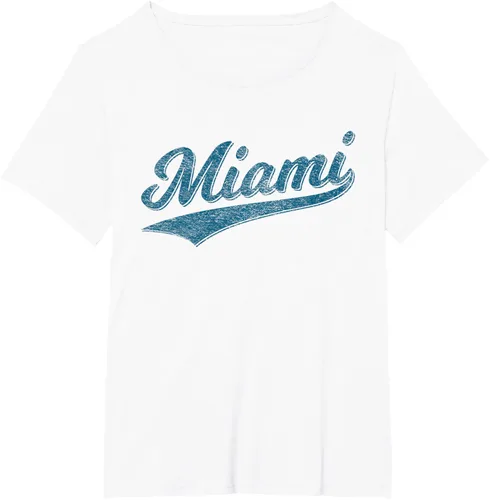 Vista 50 de Camiseta de estilo vintage de Miami Florida VARSITY SCRIPT Sports, gris, S