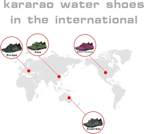 Vista 7 de Kararao Mens Womens Water Shoes Quick Dry Swim Shoes Beach Shoes Pool Surfing Aqua Sports