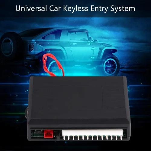 Vista 5 de Sistema universal de entrada sin llave para cerradura de puerta de coche, kit de bloqueo de puerta central remoto DC 12V