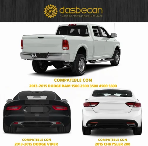 Vista 5 de Cámara de respaldo Dasbecan compatible con Dodge Ram 1500 2500 2013-2017