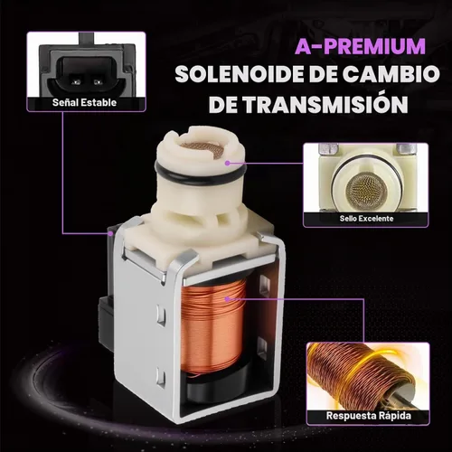 Vista 5 de 4L60E 4L65E 2Pcs válvula electromagnética de cambio de transmisión automática 24230298