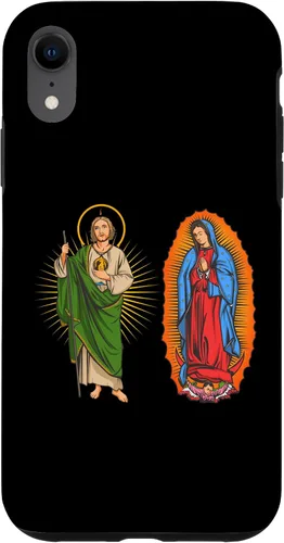 Vista 25 de Funda para iPhone 16 Virgen de Guadalupe con San Judas Tadeo