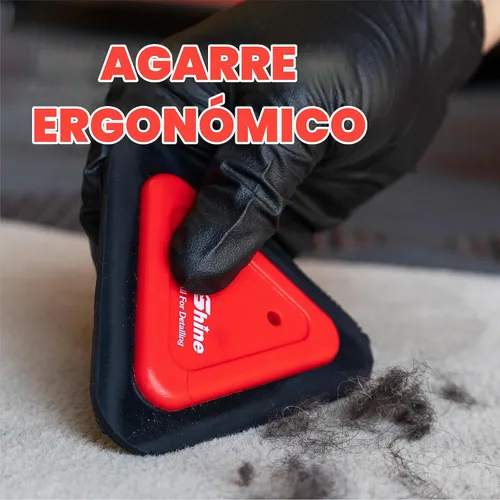 Vista 5 de Maxshine Mini herramienta universal para eliminar el pelo de mascotas, cepillo de dientes de 3 lados para interior del automóvil, alfombras, perros