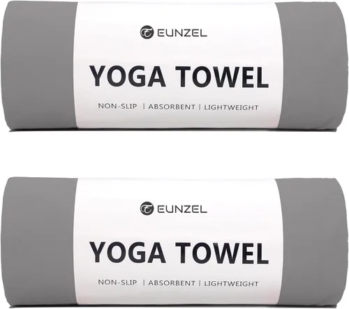 Vista 13 de Eunzel Toalla de yoga caliente antideslizante para esterilla de yoga, toalla absorbente de sudor para yoga caliente, pilates y entrenamiento, 72 x