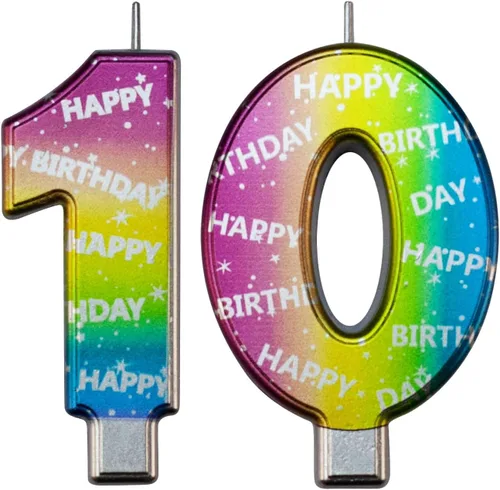 Vista 327 de DERVENTA Vela Grande de Cumpleaños Número 3D Verde Luminoso de 3.7 Pulgadas Celebración de Fiesta Aniversario Decoración Adorno para Pastel 1 Pieza