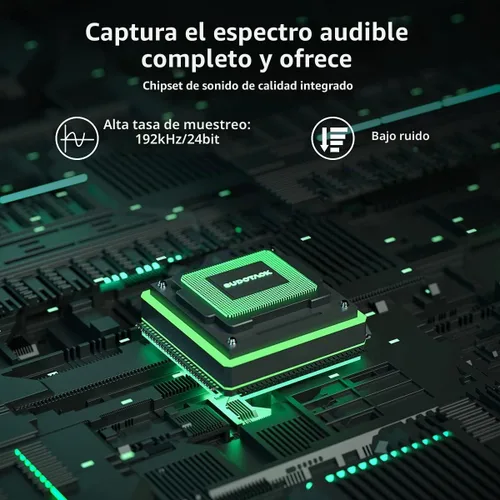 Vista 3 de Micrófono de condensador USB para podcast en PC: kit de micrófono de estudio con chipset de sonido profesional cardioide de 192KHz/24 bits