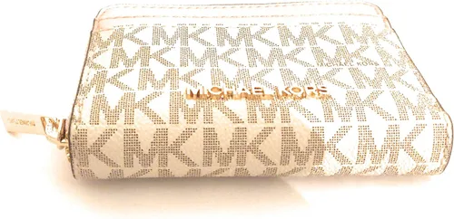 Vista 4 de Michael Kors Jet Set Travel - Funda para tarjetas con cierre medio vainilla rosa café rosa