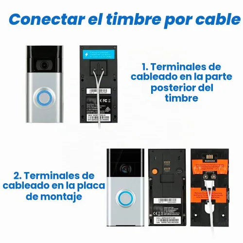 Vista 3 de Transformador de timbre de 26 pies, 24 V, 500 mA, compatible con todas las versiones de anillo, Nest, Arlo, Amcrest, Logitech, Wyze, Eufy