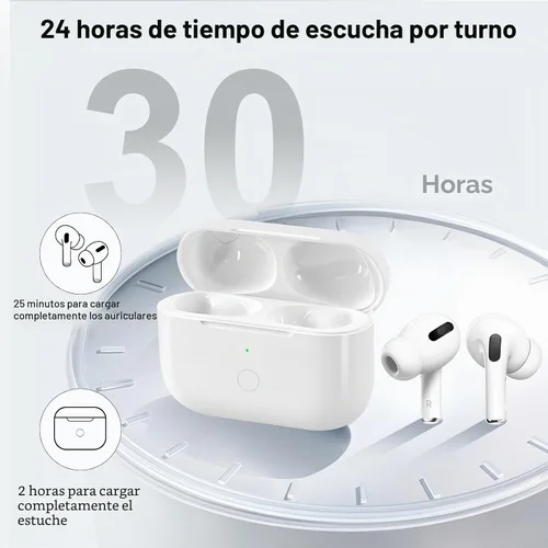 Vista 3 de Funda de carga inalámbrica compatible con AirPod Pro de 1ª y 2ª generación con carga USB-C, repuesto de funda de cargador Air Pod Pro 2 1 con botón