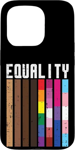 Vista 14 de Igualdad Negro LGBT Pride Rainbow Lesbian Gay Bi Trans - Funda de regalo para iPhone 17
