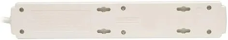Vista 6 de Tripp Lite (TLP602) contacto múltiple de 6 salidas, con cable de 2 pies Cable de 1.2 m + TEL Gris