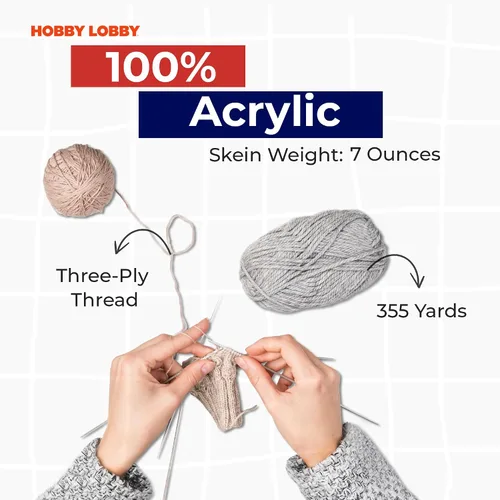 Vista 5 de Hobby Lobby Yarn Bee Sugarwheel - Juego de 3 hilos Go Go Cocoa, 28