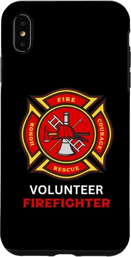 Vista 11 de Funda para iPhone 16 con logotipo de bomberos voluntarios con símbolo de bombero
