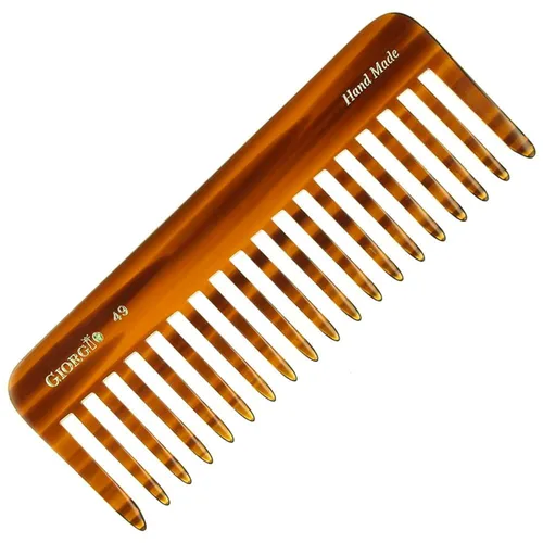Vista 14 de Giorgio G49 Graphite, peine grande para desenredar el cabello, dientes anchos para cabello grueso, rizado y ondulado. Peine desenredante