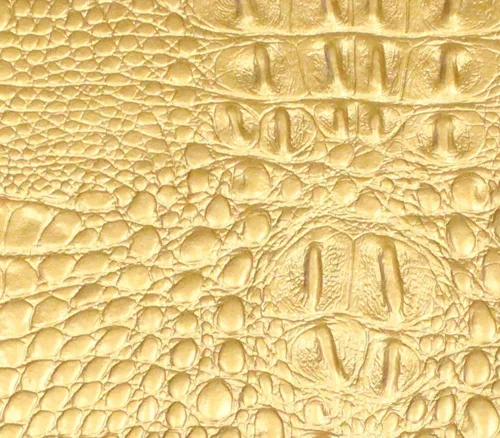 Vista 23 de Tela de Vinilo Imitación Cuero de Cocodrilo 54" de Ancho Vendido por Yarda (Bronce)