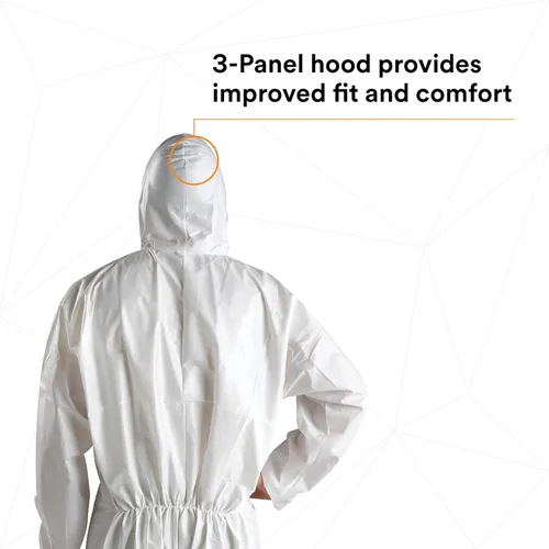 Vista 6 de 3M 4510Overoles desechables, 3XL, Blanco, 25