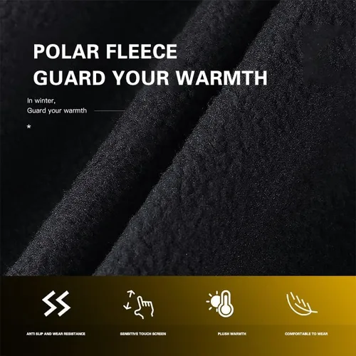Vista 6 de PHILISENMALL Men Women Winter Gloves Unisex Touchscreen Bike Outdoor Sports for Men Women Glove