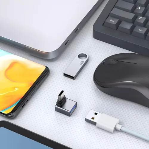 Vista 4 de 3 adaptadores USB C a USB, transferencia de datos de alta velocidad, convertidor USB, adaptador USB C macho a USB 3.0 hembra OTG para Apple 16 15