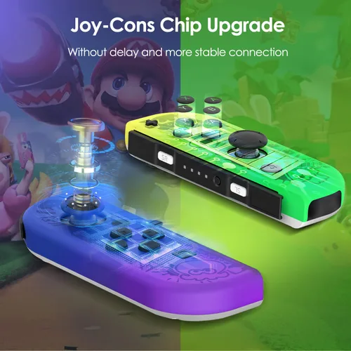 Vista 3 de Rotacess Controller for Nintendo Switch, Replacement for Switch Wireless Controller with Double Vibration, Wake-UpScreenshotMotion Control